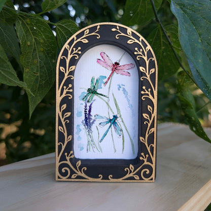 Dragonflies - Ornate Arch Frame