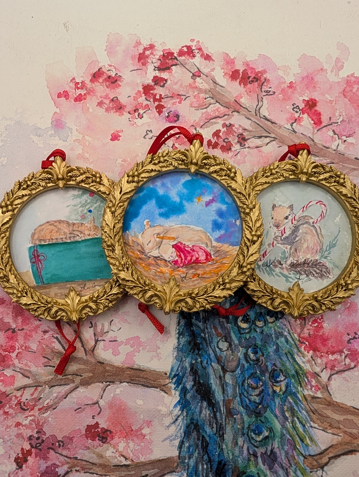 Limited Edition Ornament Set - Christmas Friends Art Prints – 2026 Limited Edition Watercolor Ornaments