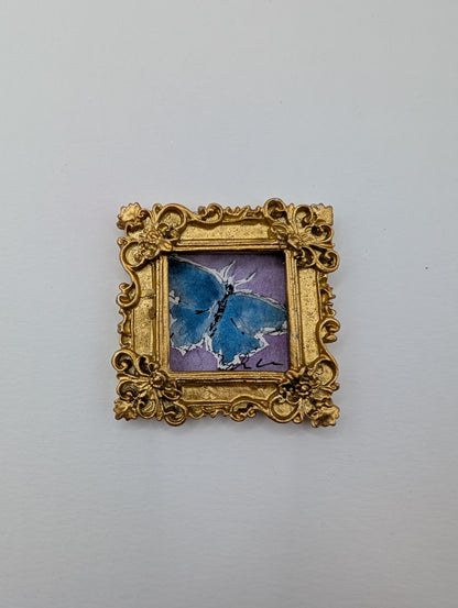 Mini Butterfly Painting - Original Watercolor Art by Lora Cavallin