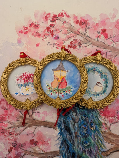 Limited Edition Ornament Set - Christmas Friends Art Prints – 2026 Limited Edition Watercolor Ornaments