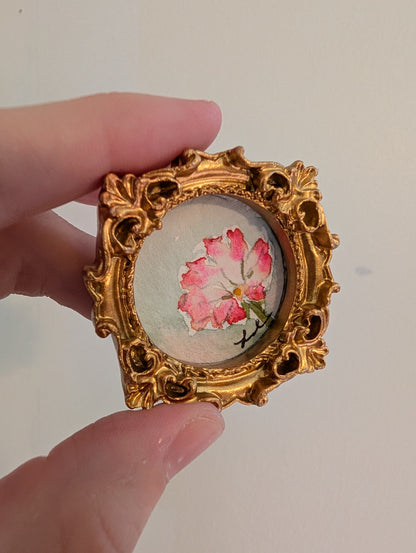 Mini Loose Floral Painting - Original Watercolor Art by Lora Cavallin