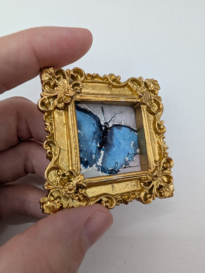 Mini Butterfly Painting - Original Watercolor Art by Lora Cavallin