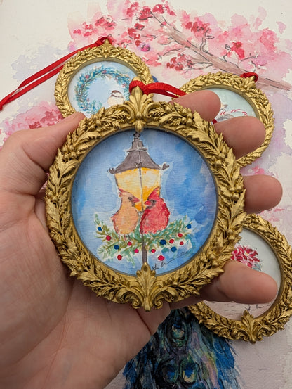 Limited Edition Ornament Set - Christmas Friends Art Prints – 2026 Limited Edition Watercolor Ornaments