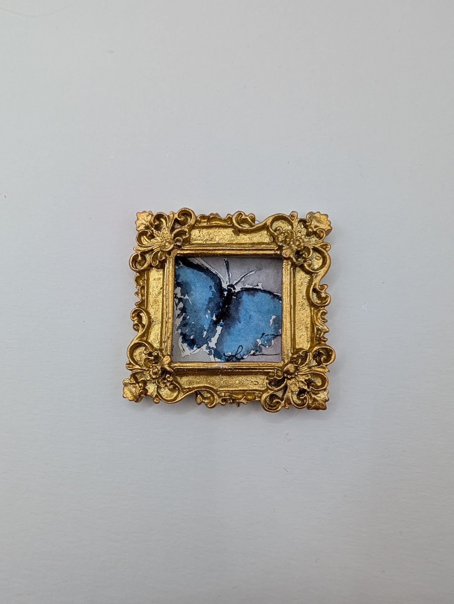 Mini Butterfly Painting - Original Watercolor Art by Lora Cavallin