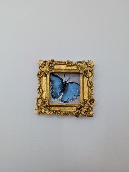 Mini Butterfly Painting - Original Watercolor Art by Lora Cavallin